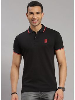 Rock.it - Mens Collar Neck Polo T-shirt Black