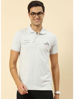 Monte Carlo - Mens Collar Neck Polo T-shirt - Grey