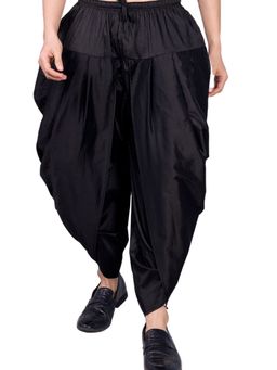 SHIWAM ETHNIX - Men Kolkata Inspiration Black Solid Peshwari Dhoti