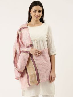 Pashmoda - Women Pink Kaani Woollen Stole