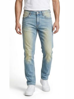 DESIGN ELEMENTS - Blue Cotton Light Fade Solid Jeans