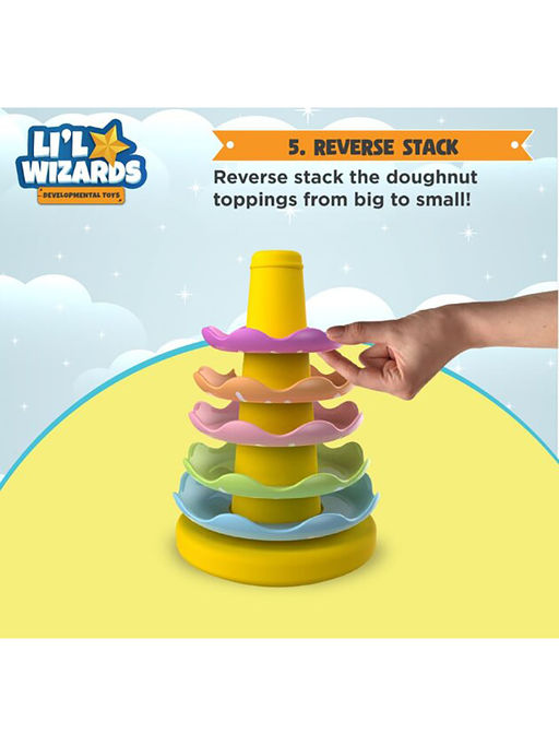 Buy Li'l Wizards Stack Nest Rocking Doughnut Ring Stacker Online