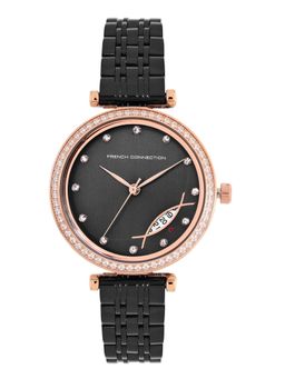 French Connection - Black Analogue Watch For Women - FCP26BM