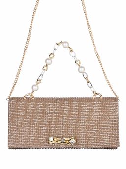 ROCIA - By Regal Chickoo Women Shimmery Small Clutch