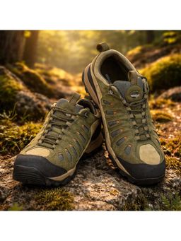 WOODLAND - Men Olive Nubuck Sneakers