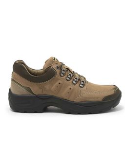 WOODLAND - Men Khaki Nubuck Sneakers