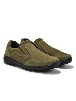 WOODLAND - Men Olive Nubuck Sneakers