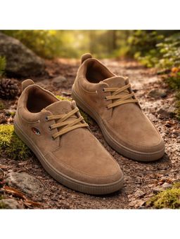 WOODLAND - Men Brown Nubuck Sneakers
