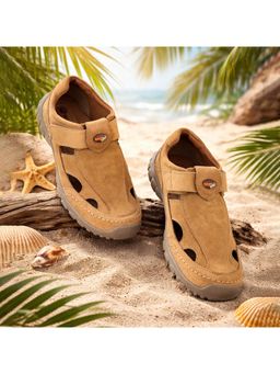 WOODLAND - Men Brown Nubuck Sandals