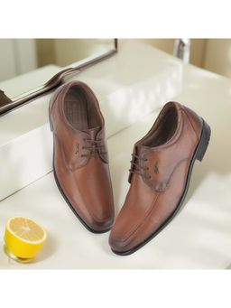 WOODLAND - Men Tan Leather Derbies