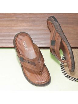 WOODLAND - Men Tan Leather Sandals
