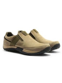 WOODLAND - Men Khaki Nubuck Sneakers