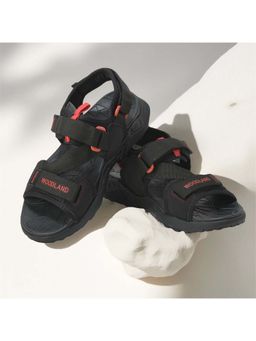 WOODLAND - Men Black Pu Sandals