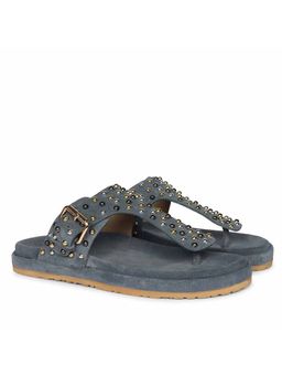 Saint G - Women Blue Leather Sandals