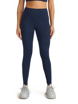 Hunnit - Navy Blue Zen High Waist Seamless Leggings