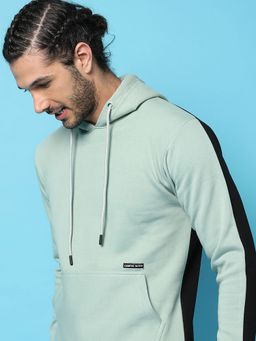 Campus Sutra - Solid Stylish Full Sleeve Hooded Sweatshirt
