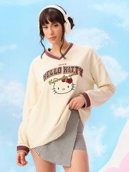 The Souled Store - Official Hello Kitty: Viciously Cute Women Oversized T-Shirt