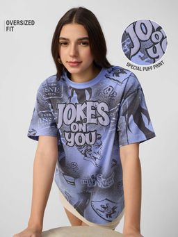 The Souled Store - Official Joker: Chaotic Clown Women Oversized T-Shirt