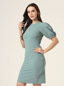 Style Quotient - Women Green Knee Length Dress