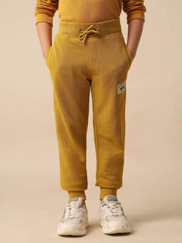 U.S. POLO ASSN. - Mustard Boys Textured Regular Fit Joggers
