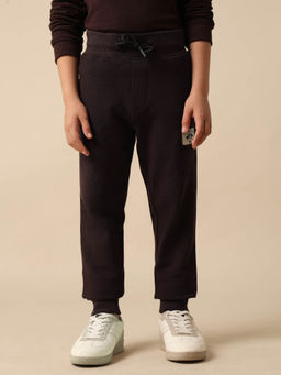 U.S. POLO ASSN. - Brown Boys Textured Regular Fit Joggers