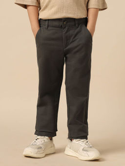 U.S. POLO ASSN. - Green Boys Twill Regular Fit Trousers