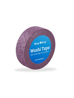 Itsy Bitsy - Washi Tape Glitter Fuchsia 15mm x 5Mtr 1 Roll