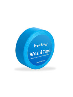 Itsy Bitsy - Washi Tape Solid Arctic Blue 15mm x 10Mtr 1 Roll