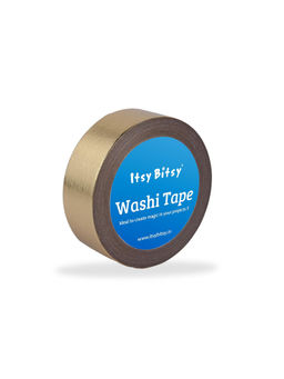 Itsy Bitsy - Washi Tape Metallic Golden 15mm x 10Mtr 1 Roll