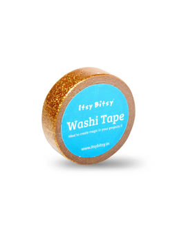 Itsy Bitsy - Washi Tape Glitter Golden 15mm x 5Mtr 1 Roll