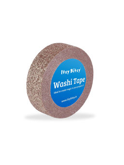 Itsy Bitsy - Washi Tape Glitter Chocolate 15mm x 5Mtr 1 Roll