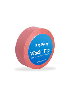Itsy Bitsy - Washi Tape Solid Coral 15mm x 10Mtr 1 Roll