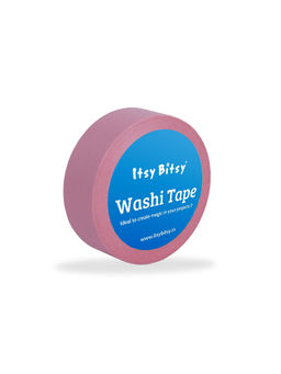 Itsy Bitsy - Washi Tape Solid Pretty Pink 15mm x 10Mtr 1 Roll