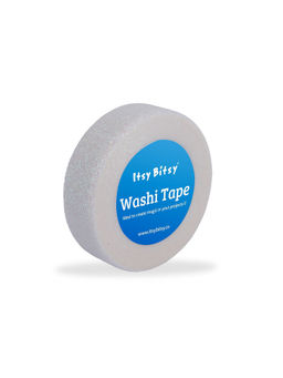 Itsy Bitsy - Washi Tape Glitter Snow 15mm x 5Mtr 1 Roll