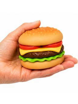 Junior Billionaire - Realistic Burger Squishy Toy Multi-Color