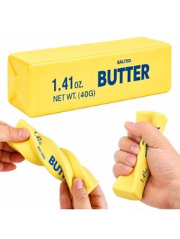 Junior Billionaire - Realistic Butter Stick Squishy Toy Yellow