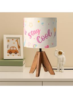 Kuber Industries - Desk-Table Night Stand Lamp for Kids & Students- Unicorn Stay Cool - Pink