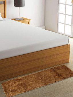 FABINALIV - Mustard Solid Cotton Blend Floor Runner