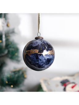 Revive Home - Christmas Glass Decor Black with Grey with Gold