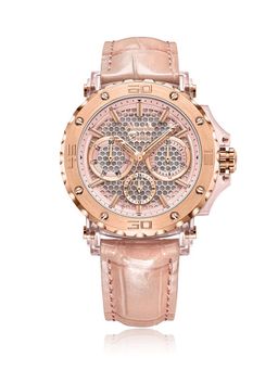 Alexandre Christie - Women Rose Gold Round Dial Multifunction Analog Watch - 2B10BFLRGPN