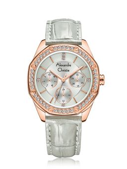 Alexandre Christie - Women Silver Round Dial Multifunction Analog Watch - 2B17BFLRGLG