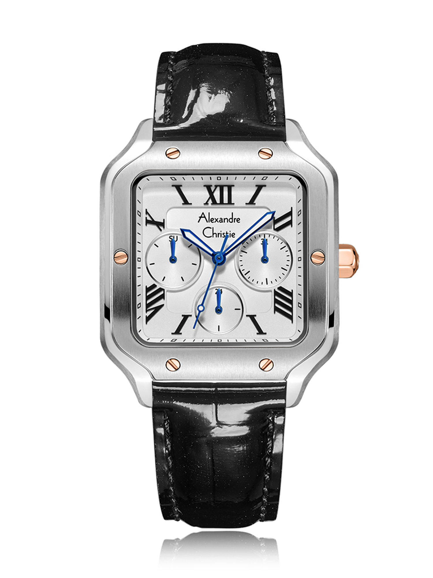 Buy Alexandre Christie Women Silver Square Dial Multifunction