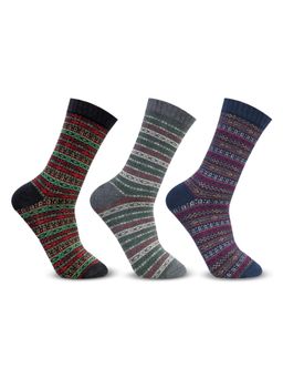 Bonjour - Mens Wool Winter Socks - Multi-Color