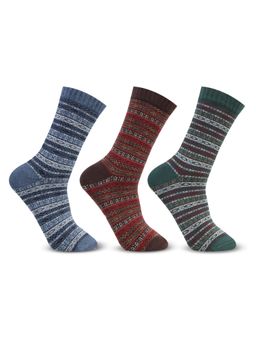 Bonjour - Mens Wool Winter Socks - Multi-Color