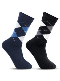 Bonjour - Mens Wool Winter Formal Socks - Multi-Color
