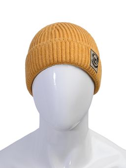 CAZZANO - Unisex Winter Solid Mustard Beanie