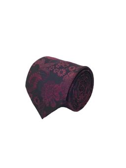 CAZZANO - Men Fashion Floral Wine Tie