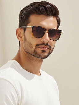 Vincent Chase - Tortoise Full Rim Square Style Cast PC VC S14459 C2 Sunglasses