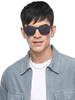 Vincent Chase - Blue Full Rim Square Polarized All-Time Hits VC S13820-C9 Sunglasses