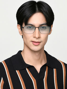 Vincent Chase - Green Gradient Black Full Rim Rectangle Square INDOOR GLASSES VC S17424-C3 Sunglasses